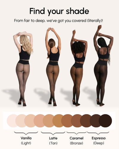 Sheer Illusion Fleece-Lined Tights